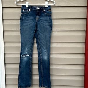Justice girls 5 pocket denim jeans  $5/25